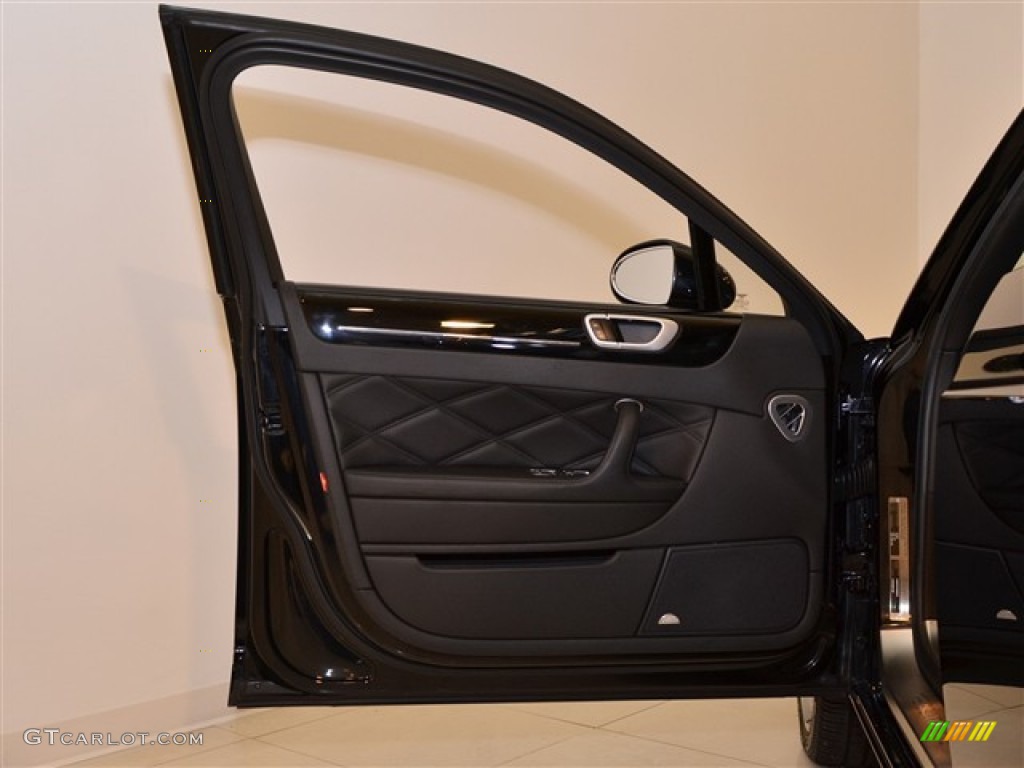 2009 Bentley Continental Flying Spur Mulliner Beluga Door Panel Photo #50502601