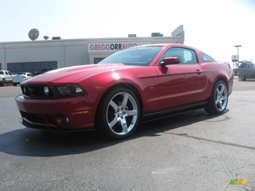 2010 Mustang Roush Stage 1 Coupe - Red Candy Metallic / Charcoal Black photo #1
