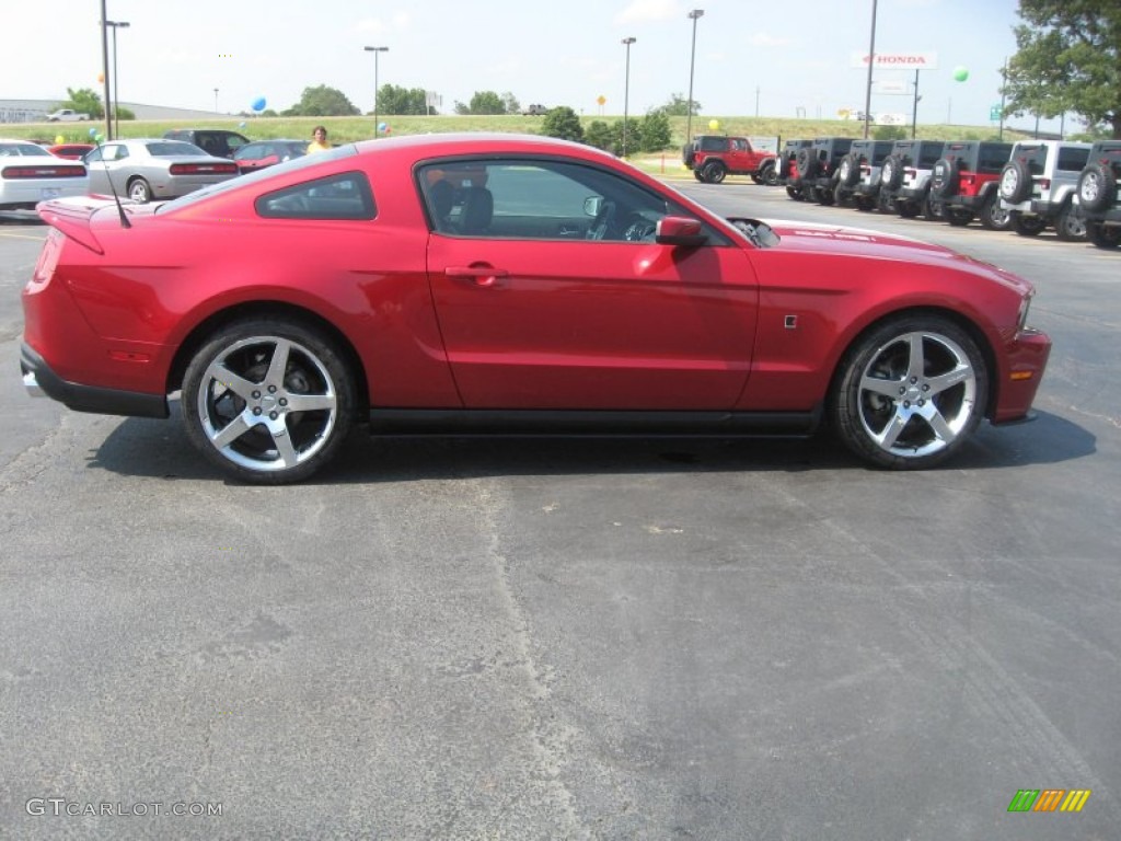 Red Candy Metallic 2010 Ford Mustang Roush Stage 1 Coupe Exterior Photo #50502850