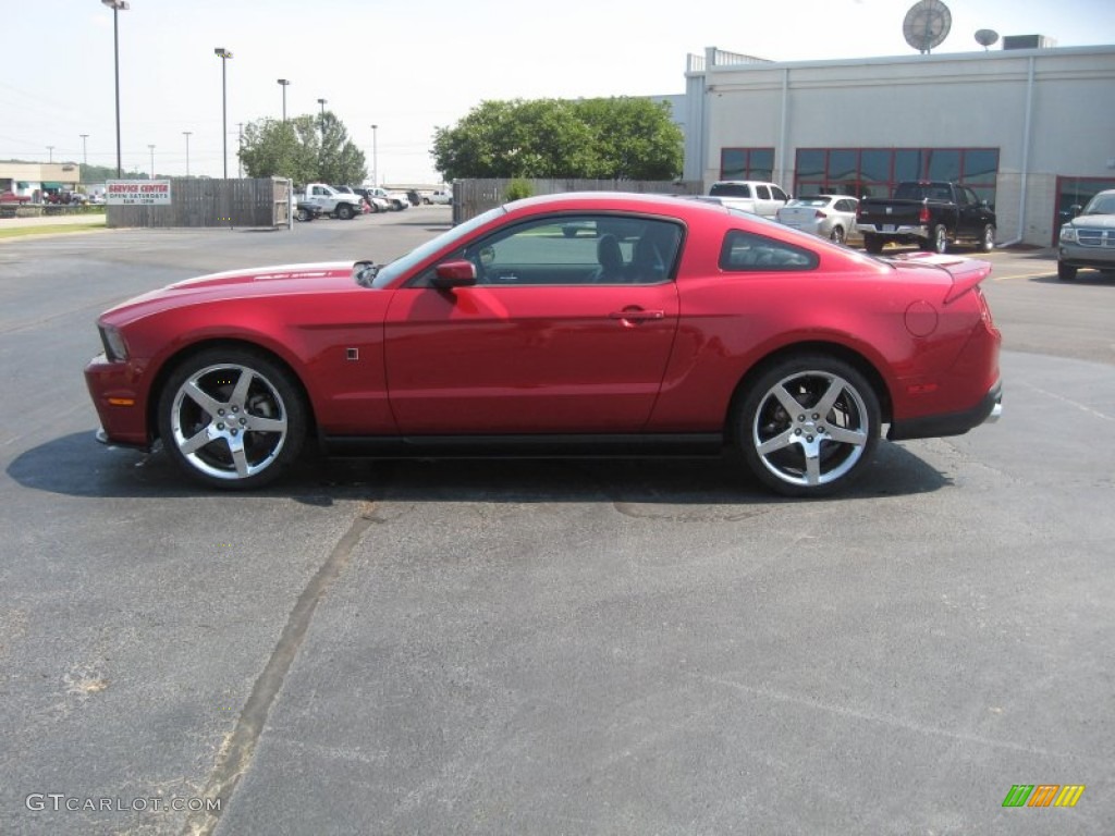 Red Candy Metallic 2010 Ford Mustang Roush Stage 1 Coupe Exterior Photo #50502916