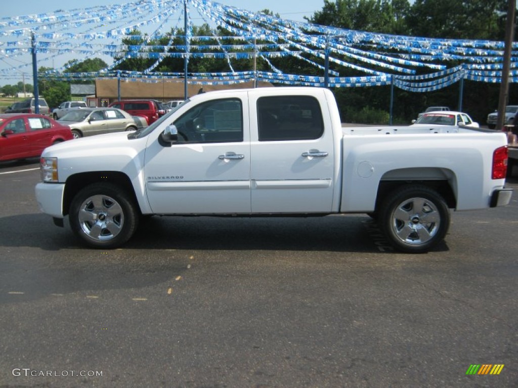 2011 Silverado 1500 LT Crew Cab - Summit White / Ebony photo #2