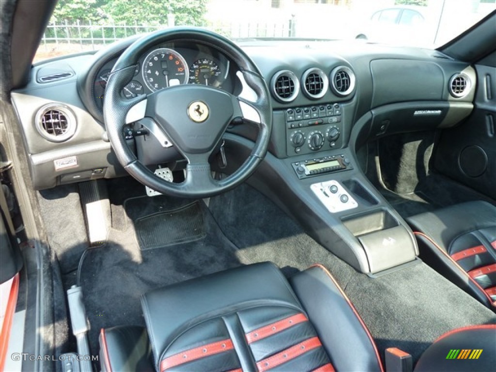 Nero (Black) Interior 2003 Ferrari 575M Maranello F1 Photo #50503732