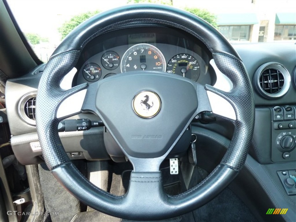 2003 Ferrari 575M Maranello F1 Nero (Black) Steering Wheel Photo #50503762