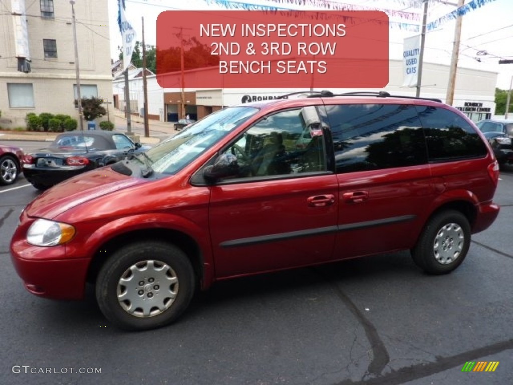 2003 Voyager LX - Inferno Red Tinted Pearlcoat / Taupe photo #1