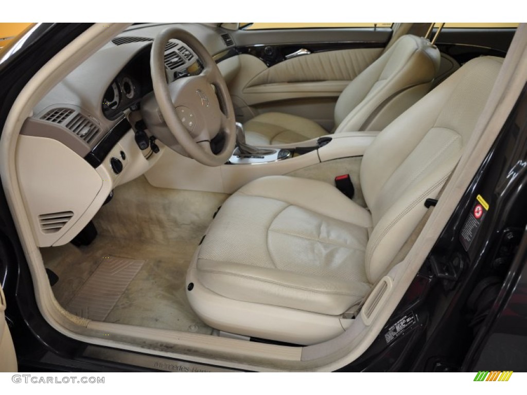 Stone Interior 2004 Mercedes-Benz E 500 4Matic Wagon Photo #50505484