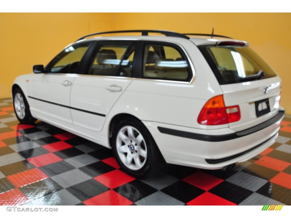 2004 3 Series 325i Wagon - Alpine White / Sand photo #3
