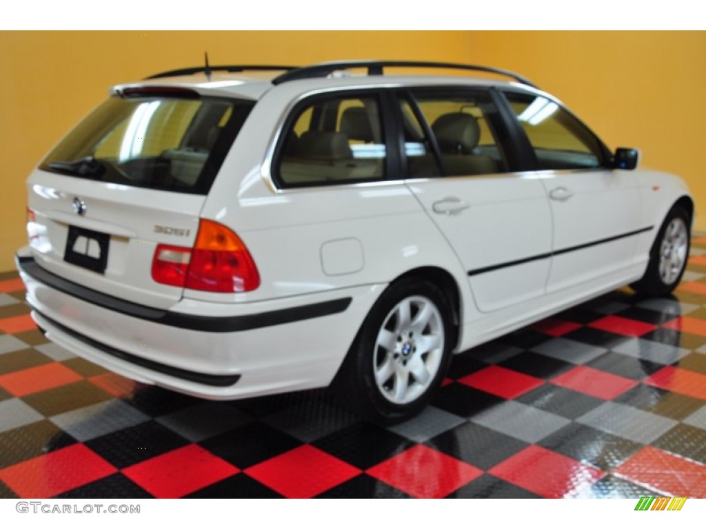 2004 3 Series 325i Wagon - Alpine White / Sand photo #4
