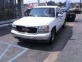 2001 Arctic White GMC Sierra 1500 SLE Extended Cab  photo #2