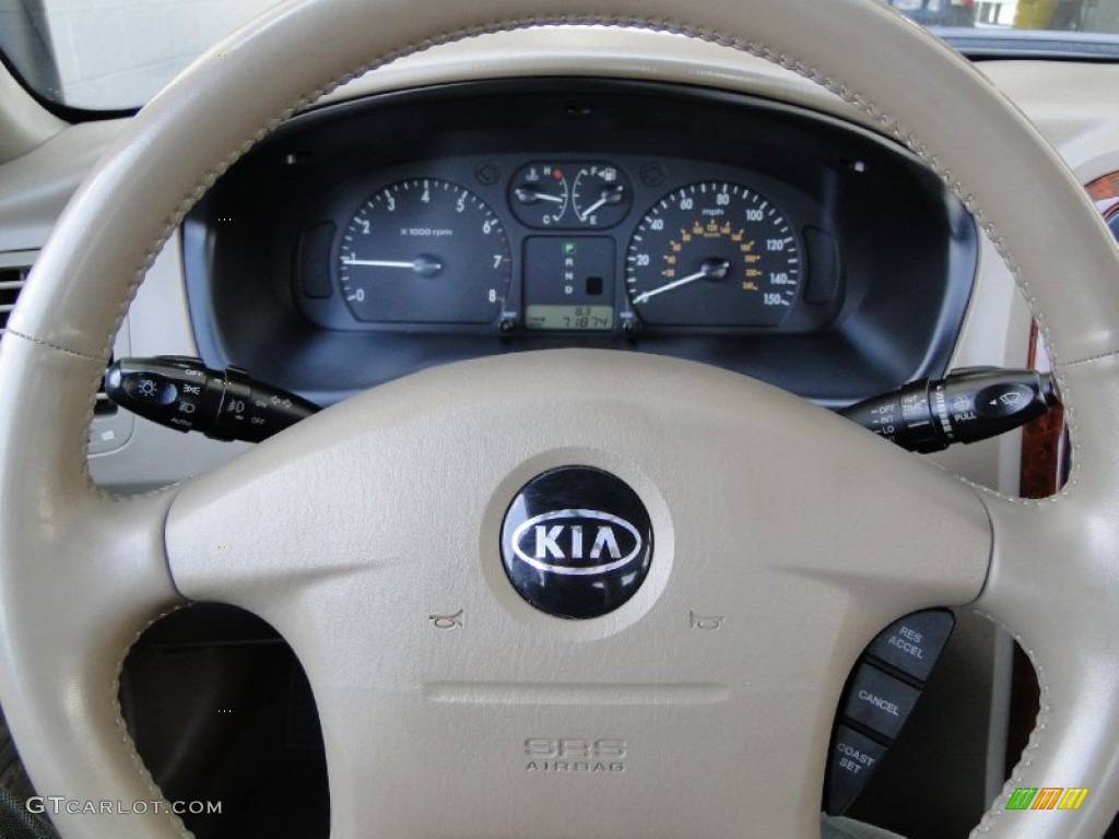 2006 Kia Optima EX V6 Gray Steering Wheel Photo #50506372