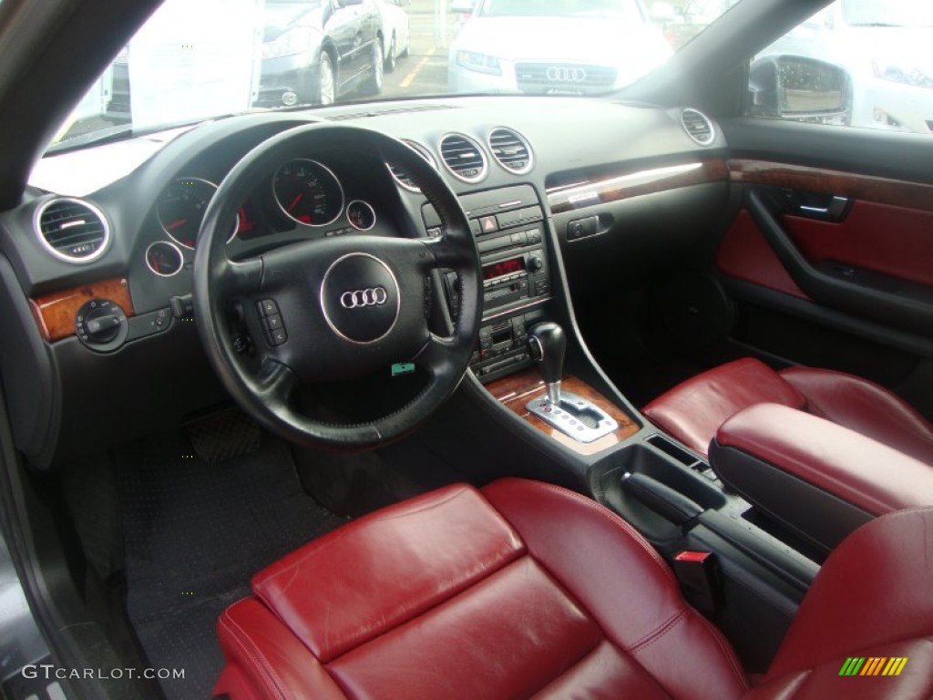 Red Interior 2004 Audi A4 3 0 Quattro Cabriolet Photo