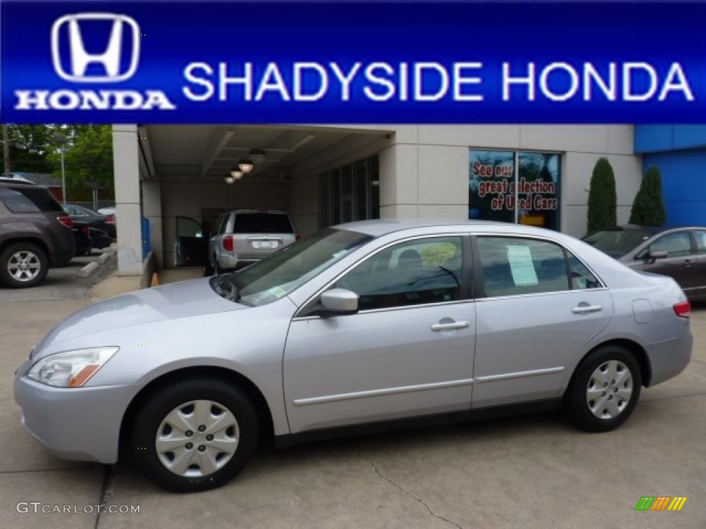 2004 Accord LX Sedan - Satin Silver Metallic / Gray photo #1