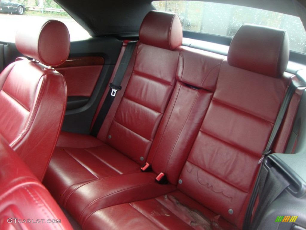 Red Interior 2004 Audi A4 3.0 quattro Cabriolet Photo #50506537