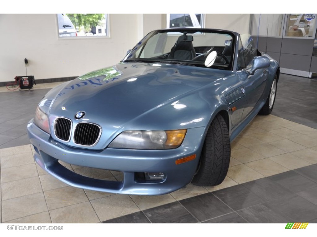 Atlanta Blue Metallic 1997 BMW Z3 2.8 Roadster Exterior Photo #50507488
