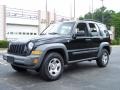 Black Clearcoat 2005 Jeep Liberty Sport 4x4 Exterior