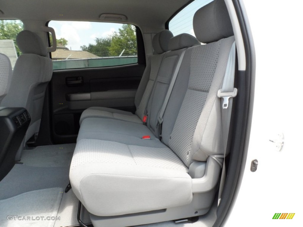 2011 Tundra SR5 CrewMax - Super White / Graphite Gray photo #21