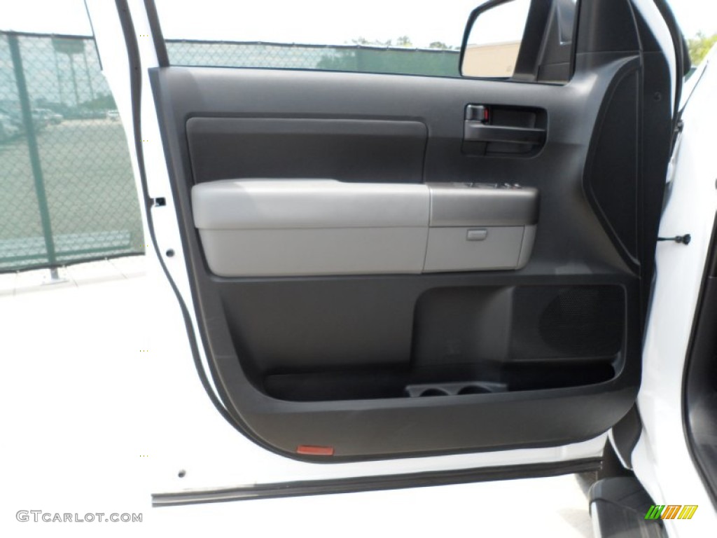 2011 Toyota Tundra SR5 CrewMax Graphite Gray Door Panel Photo #50508538