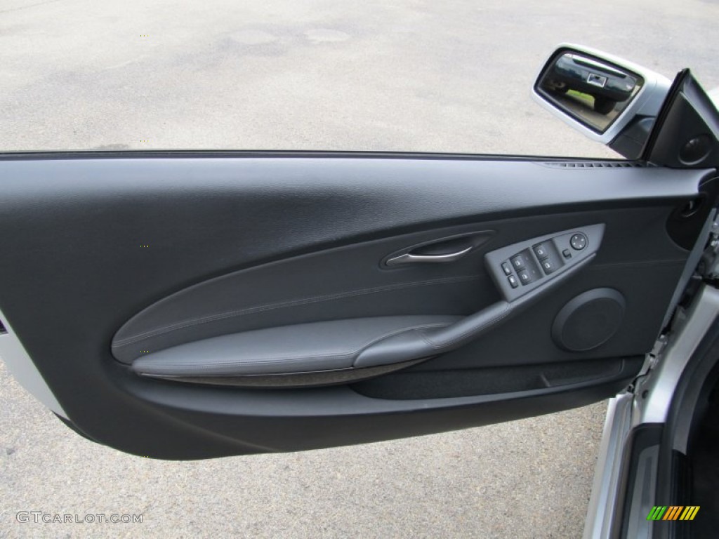 2004 BMW 6 Series 645i Convertible Black Door Panel Photo #50508772