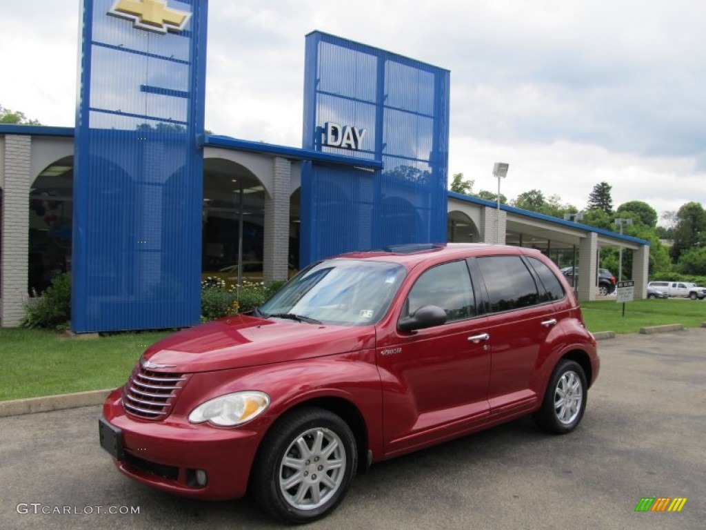 2006 PT Cruiser Limited - Inferno Red Crystal Pearl / Pastel Pebble Beige photo #1
