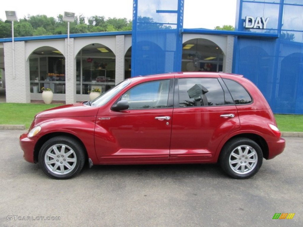 2006 PT Cruiser Limited - Inferno Red Crystal Pearl / Pastel Pebble Beige photo #2