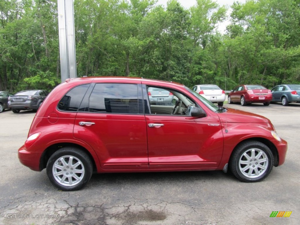 2006 PT Cruiser Limited - Inferno Red Crystal Pearl / Pastel Pebble Beige photo #4