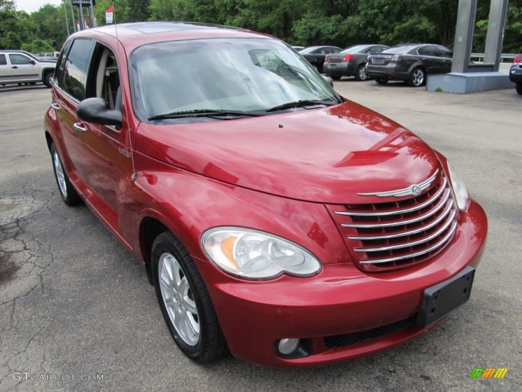 2006 PT Cruiser Limited - Inferno Red Crystal Pearl / Pastel Pebble Beige photo #5