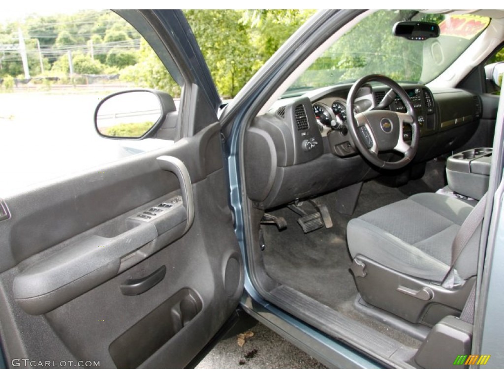 Ebony Interior 2008 Chevrolet Silverado 1500 LT Extended Cab 4x4 Photo #50509561