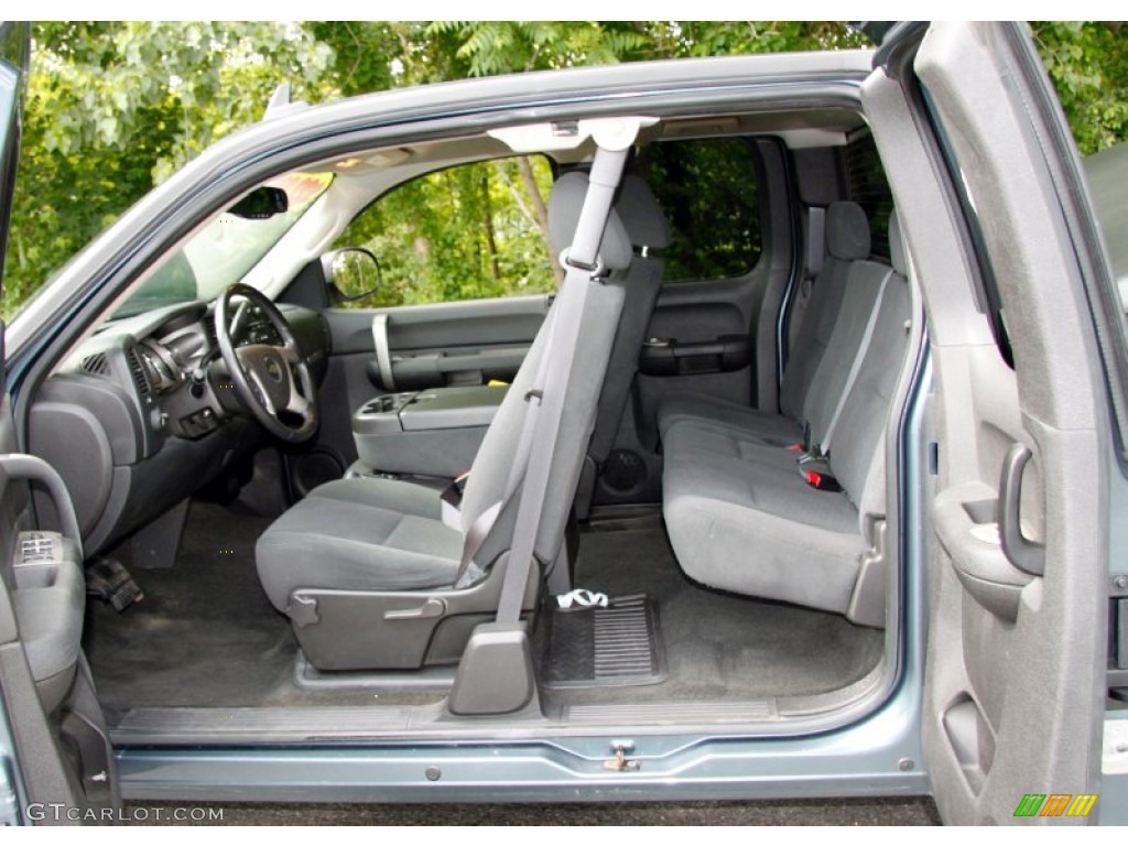 Ebony Interior 2008 Chevrolet Silverado 1500 LT Extended Cab 4x4 Photo #50509606