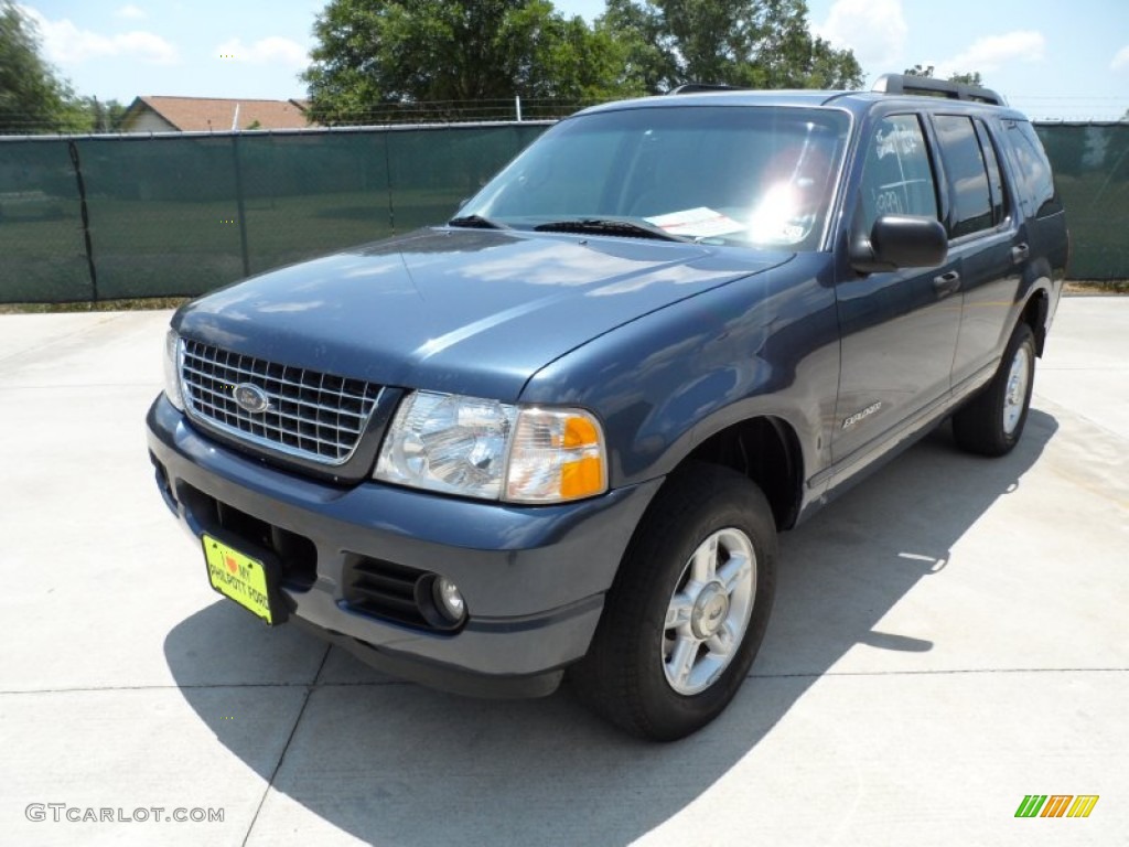 2005 Explorer XLT - Dark Blue Pearl Metallic / Graphite photo #7