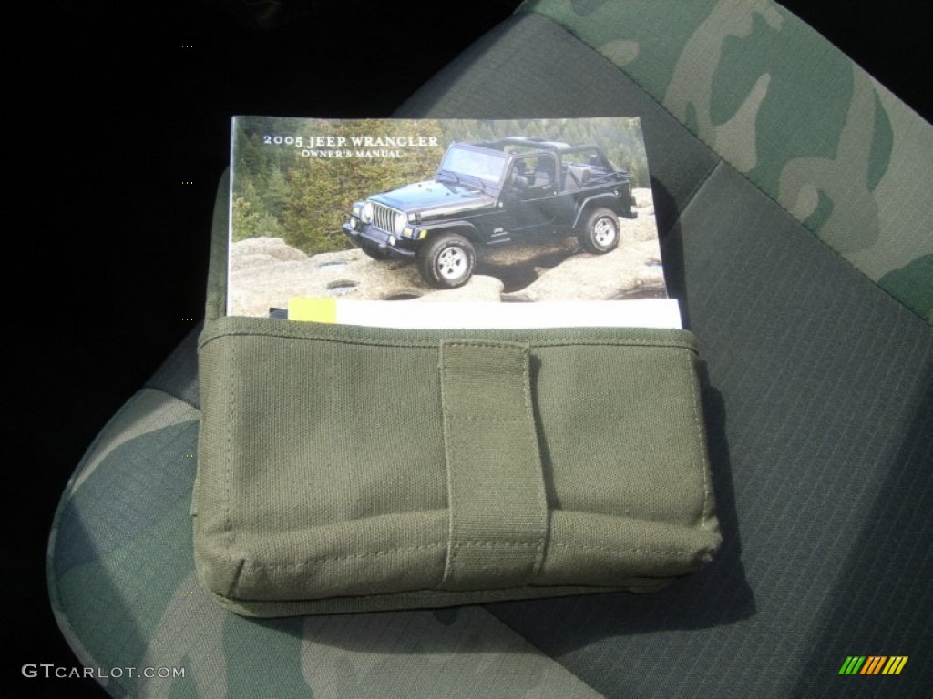 2005 Wrangler X 4x4 - Moss Green Pearlcoat / Camouflage photo #16