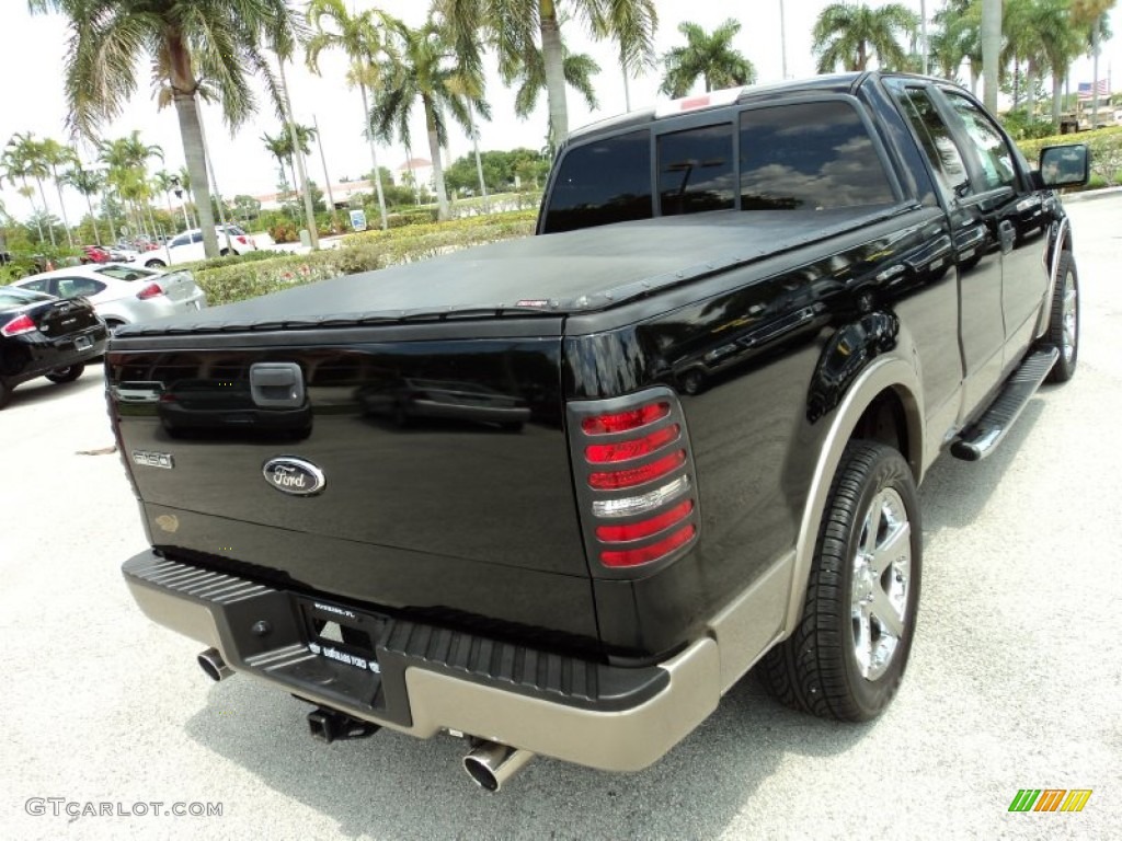2006 F150 Lariat SuperCab - Black / Tan photo #6