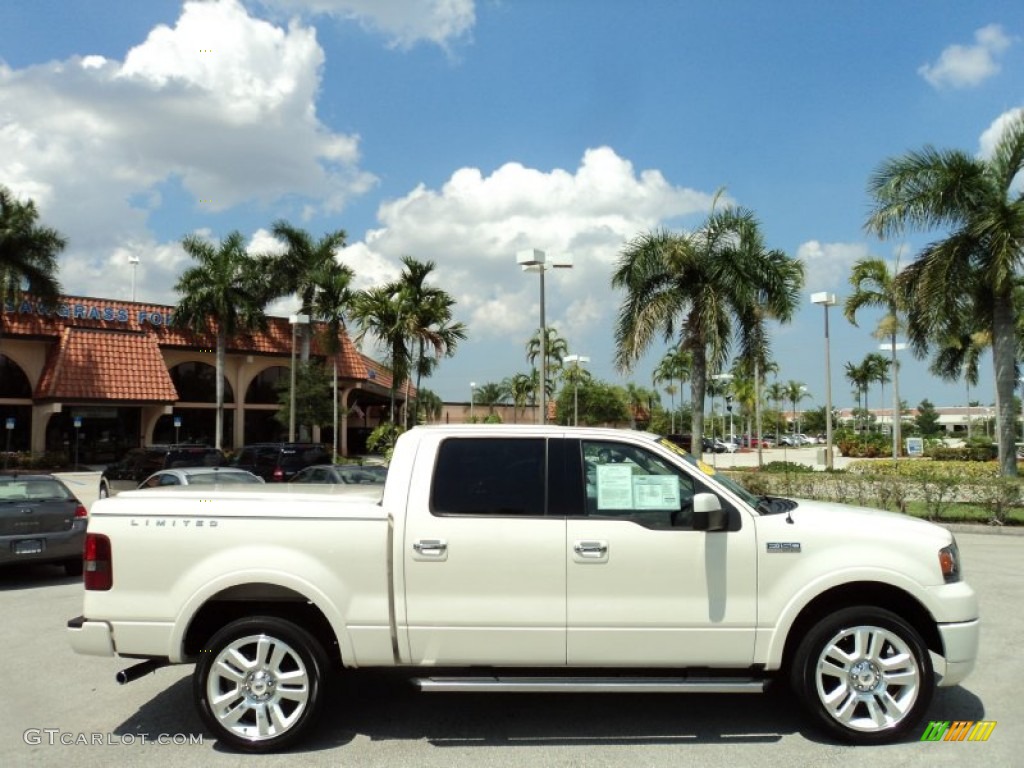 White Sand Tri-Coat 2008 Ford F150 Limited SuperCrew 4x4 Exterior Photo #50511880