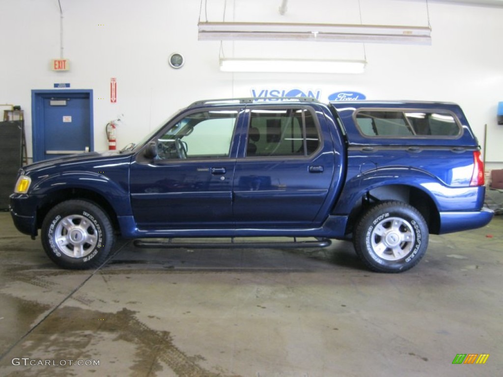 2004 Explorer Sport Trac XLT 4x4 - Dark Blue Pearl Metallic / Medium Dark Flint/Dark Flint photo #11