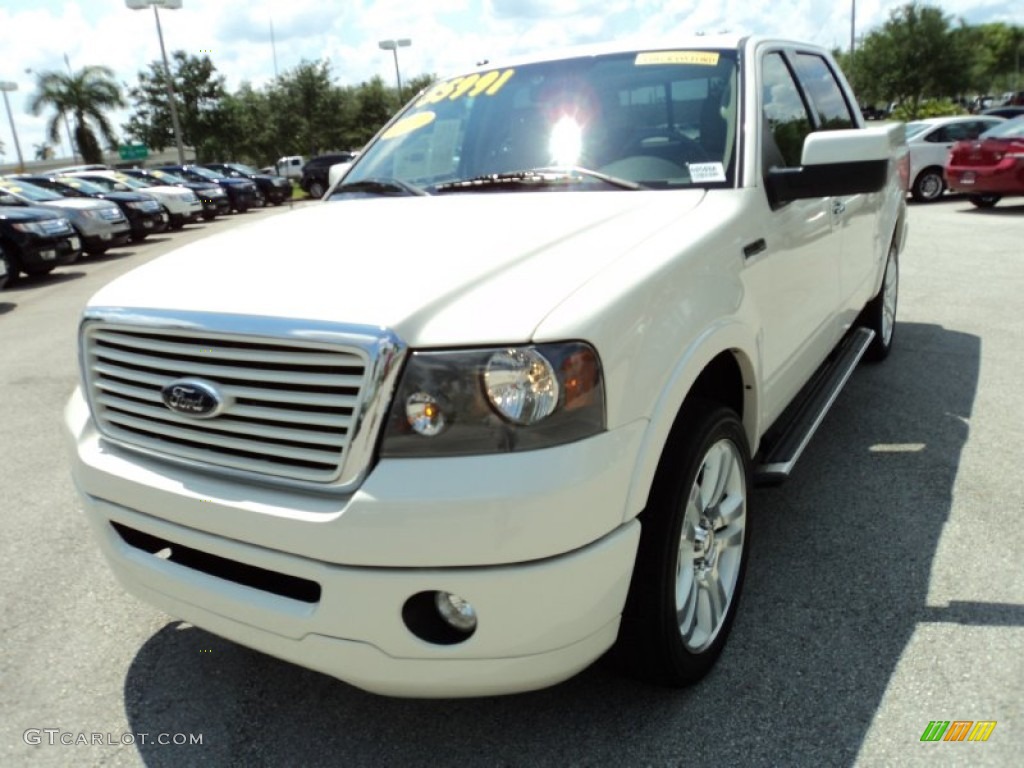 White Sand Tri-Coat 2008 Ford F150 Limited SuperCrew 4x4 Exterior Photo #50512033