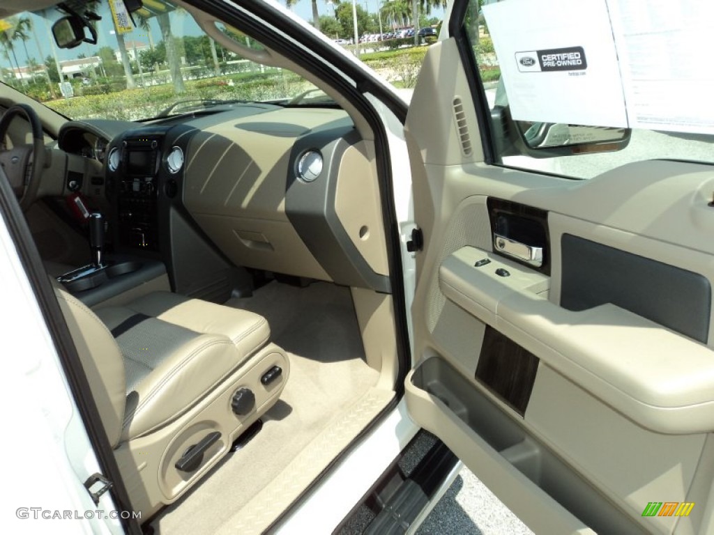 Tan Interior 2008 Ford F150 Limited SuperCrew 4x4 Photo #50512108