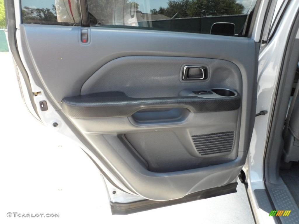 2003 Honda Pilot EX-L 4WD Gray Door Panel Photo #50512174