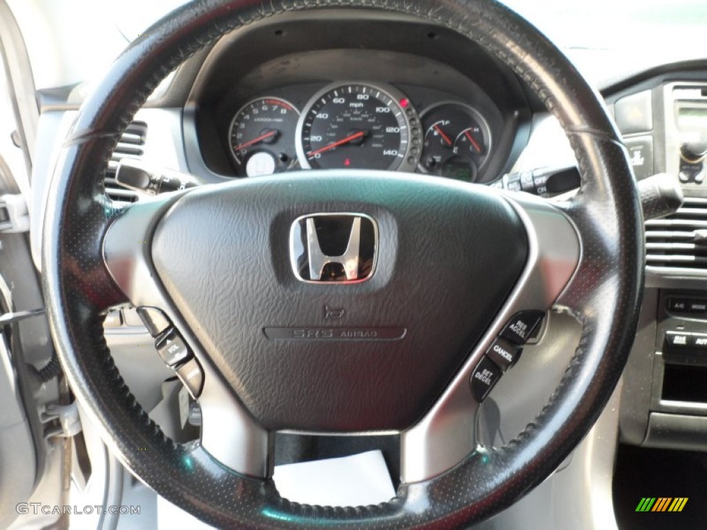 2003 Honda Pilot EX-L 4WD Gray Steering Wheel Photo #50512324