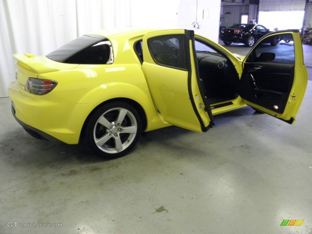 2004 RX-8 Grand Touring - Lightning Yellow / Black photo #14