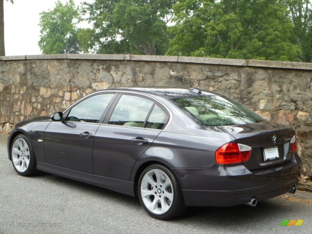 2008 3 Series 335i Sedan - Sparkling Graphite Metallic / Oyster photo #6