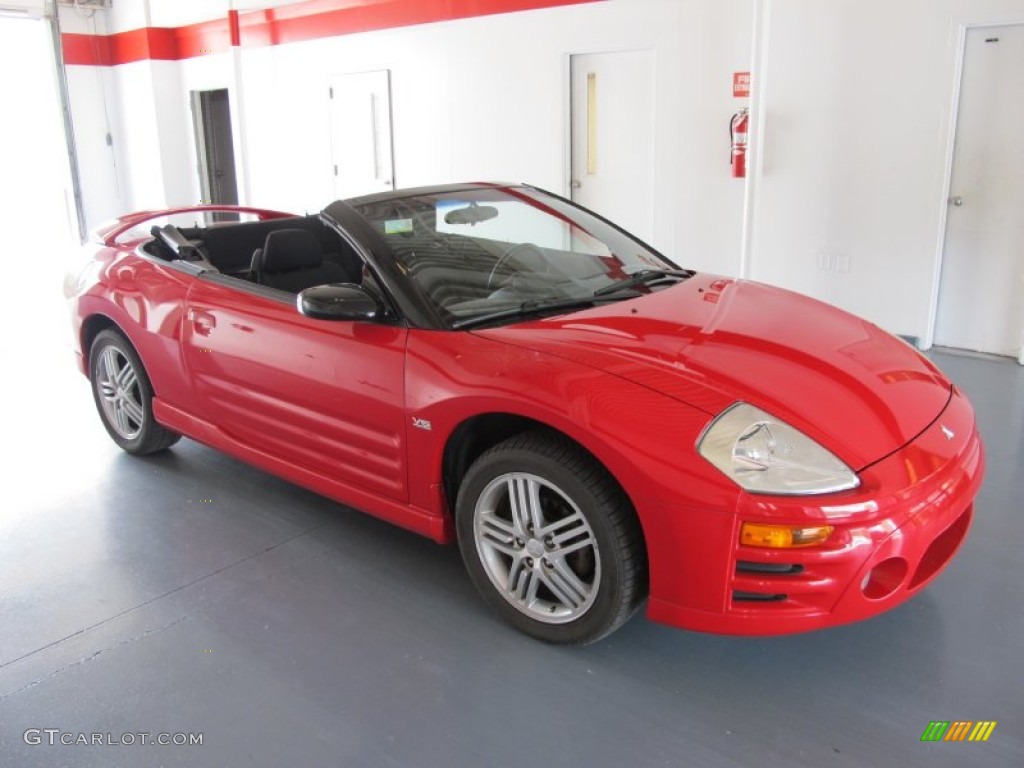 2003 Eclipse Spyder GT - Saronno Red / Midnight photo #5