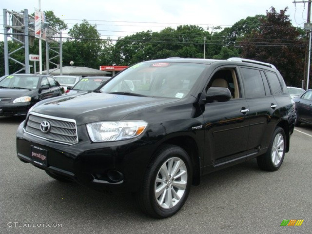 Black 2008 Toyota Highlander Hybrid 4WD Exterior Photo #50516236