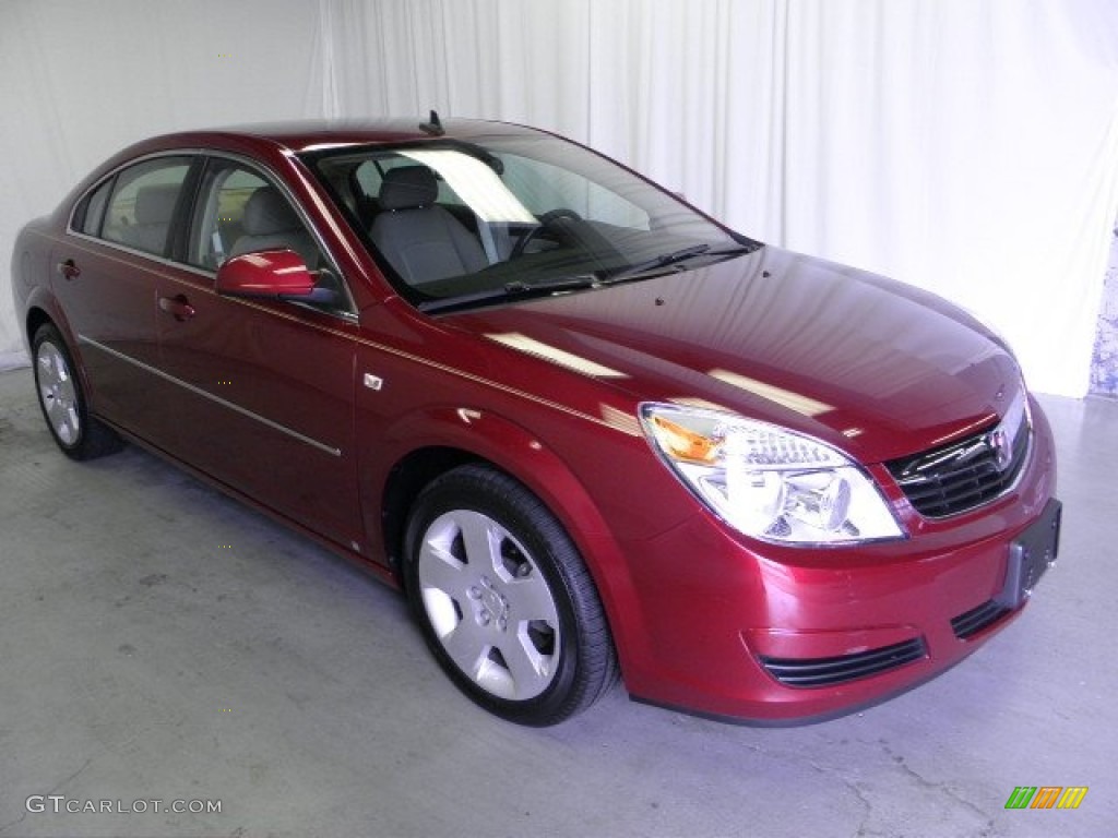 2008 Aura XE - Red Jewel / Tan photo #1