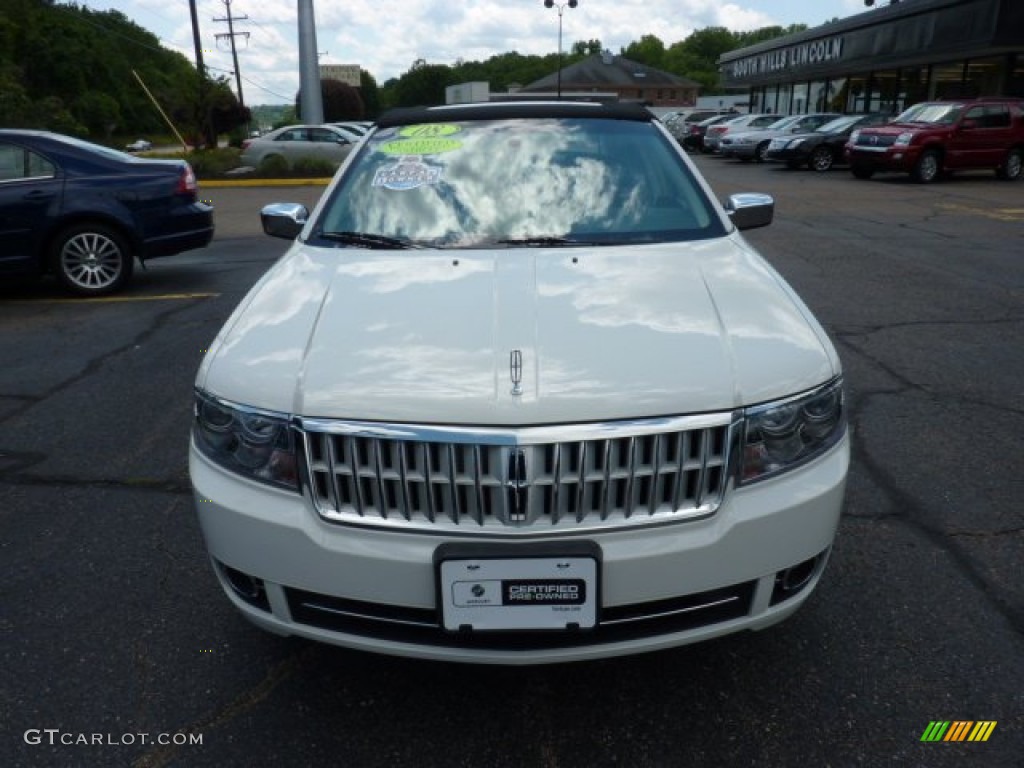 2008 MKZ AWD Sedan - White Suede / Dark Charcoal photo #6