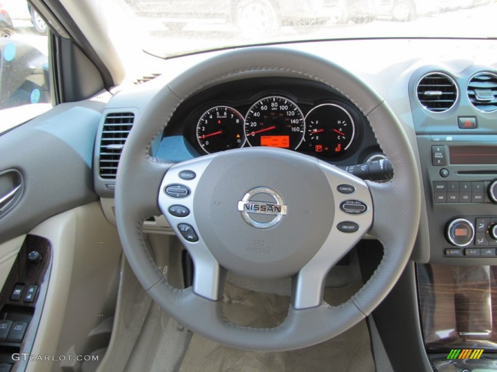 2012 Nissan Altima 2.5 S Blonde Steering Wheel Photo #50519279
