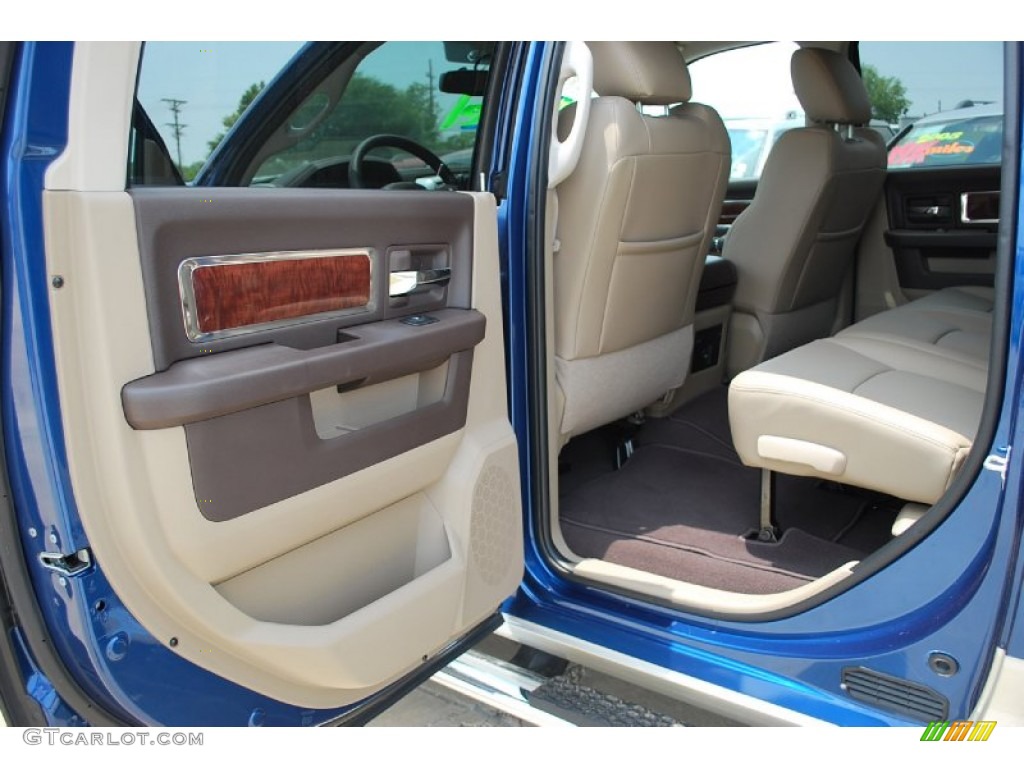 Light Pebble Beige/Bark Brown Interior 2011 Dodge Ram 2500 HD Laramie Mega Cab 4x4 Photo #50520067