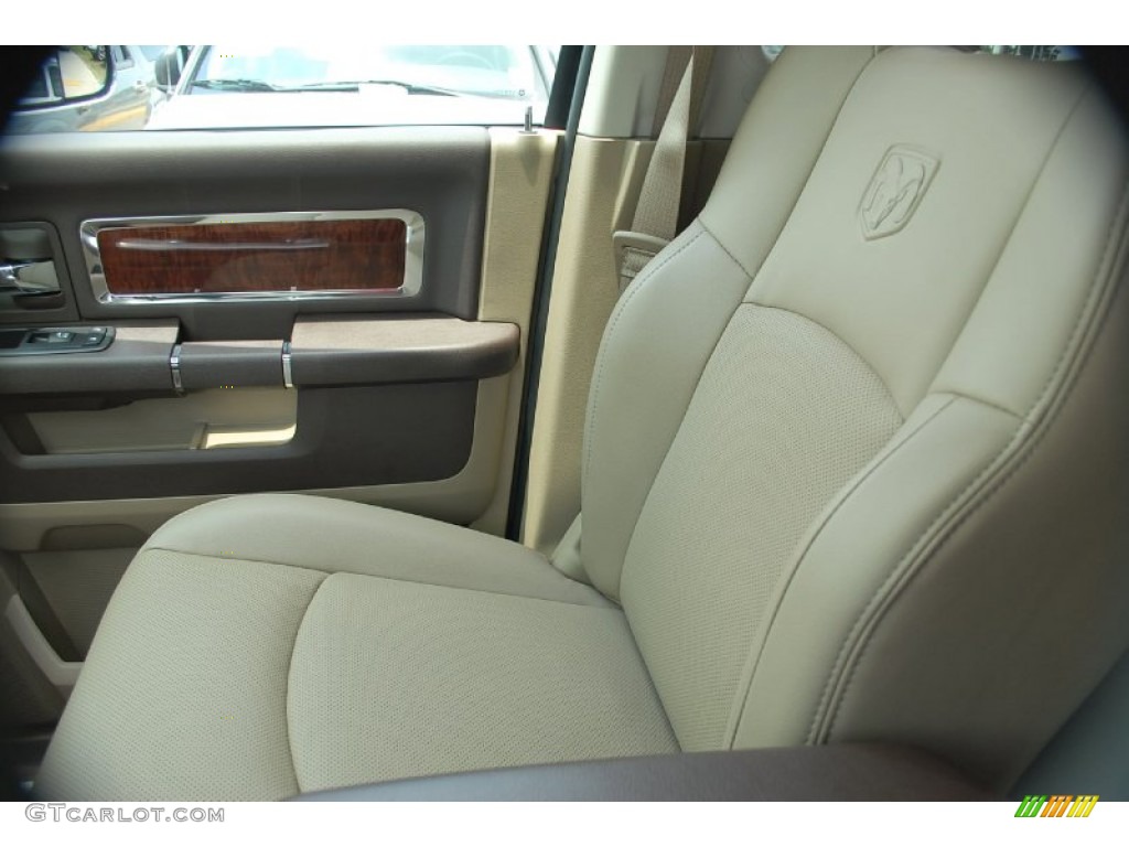 Light Pebble Beige/Bark Brown Interior 2011 Dodge Ram 2500 HD Laramie Mega Cab 4x4 Photo #50520286