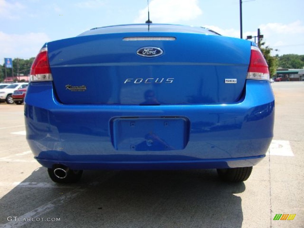 2010 Focus SEL Sedan - Blue Flame Metallic / Medium Stone photo #4