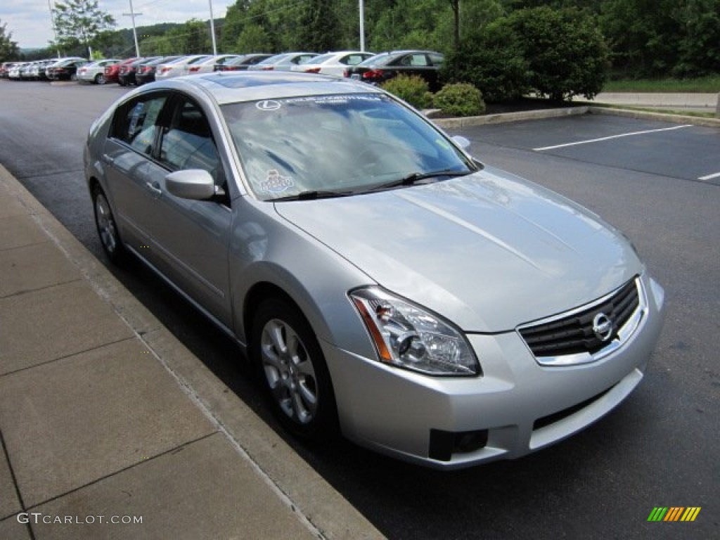 2007 Maxima 3.5 SL - Radiant Silver Metallic / Charcoal photo #6