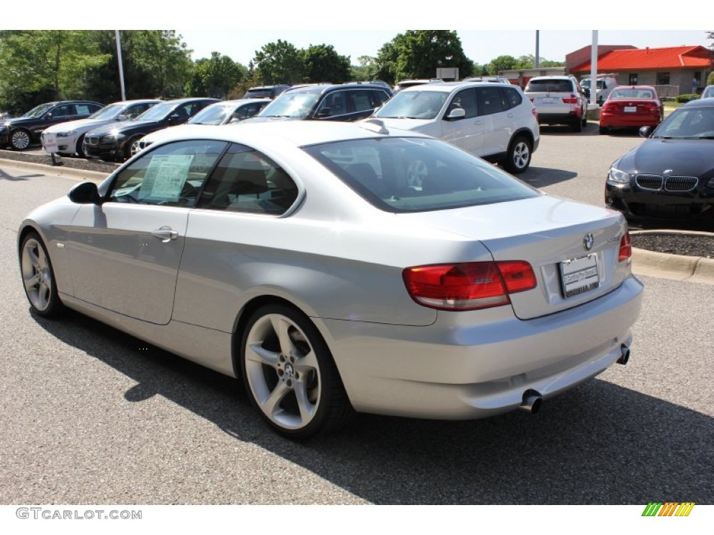 2008 3 Series 335i Coupe - Titanium Silver Metallic / Black photo #7