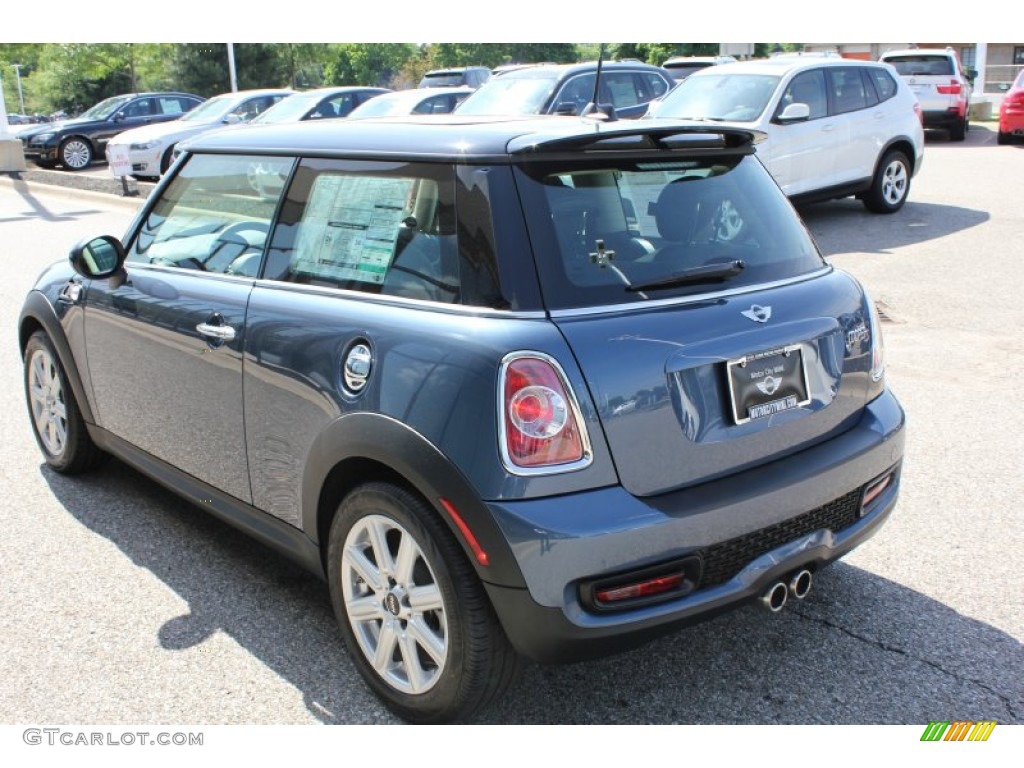 2011 Cooper S Hardtop - Horizon Blue Metallic / Carbon Black photo #7