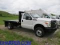 Oxford White 2011 Ford F350 Super Duty XL Regular Cab 4x4 Chassis Stake Truck